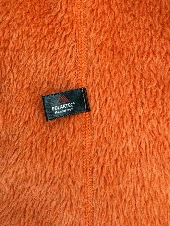 Patagonia Fleece Vest Womens Orange Full Zip Polartec Outdoor Small Lightweight - Picture 7 of 9